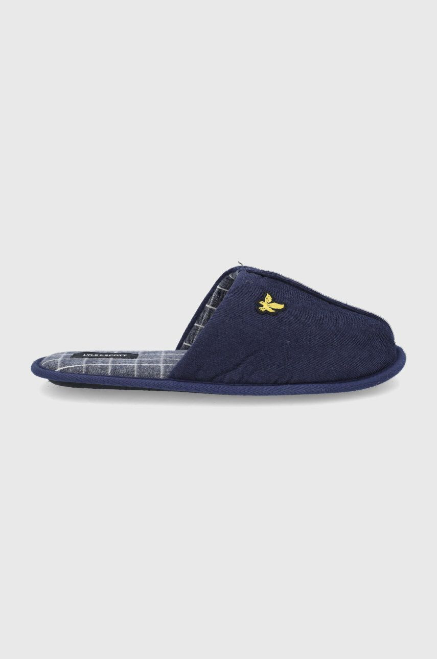 Lyle & Scott papucs sötétkék - Pepit.hu