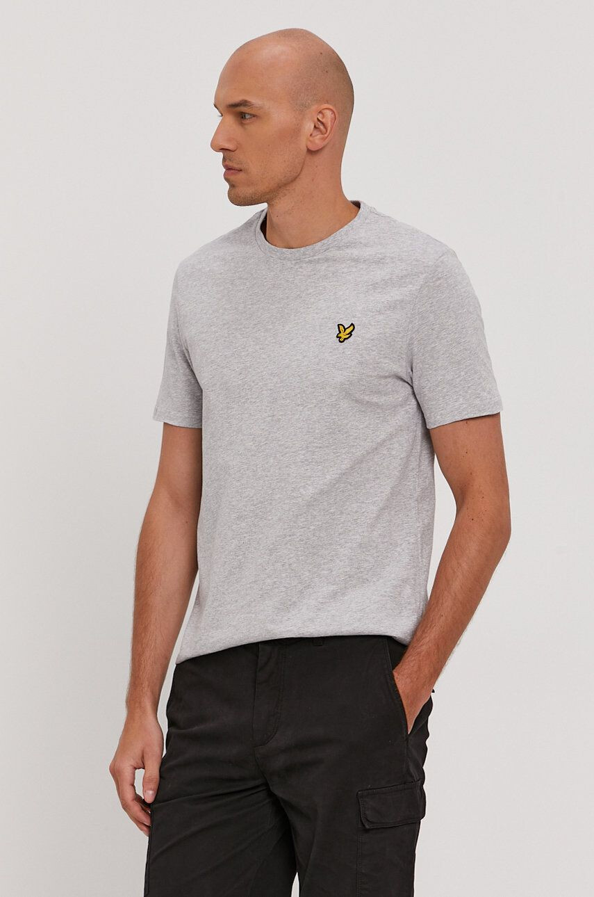 Lyle & Scott t-shirt szürke férfi sima - Pepit.hu