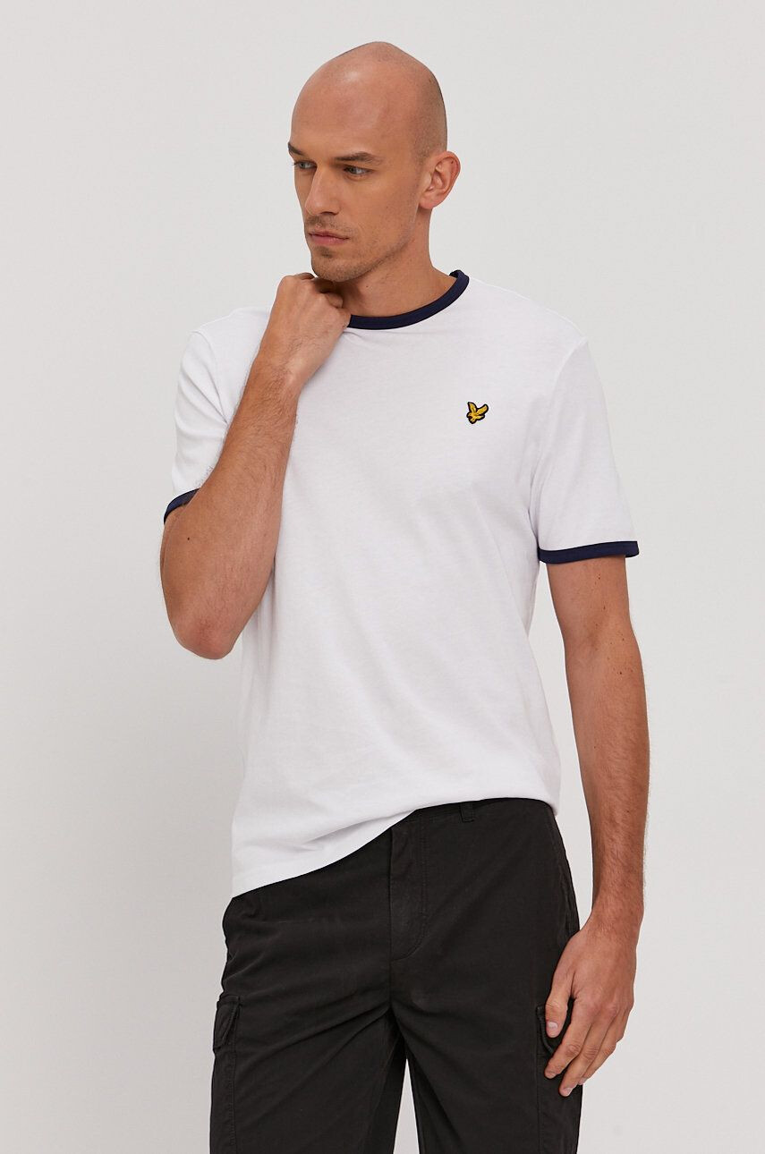 Lyle & Scott t-shirt fehér férfi sima - Pepit.hu