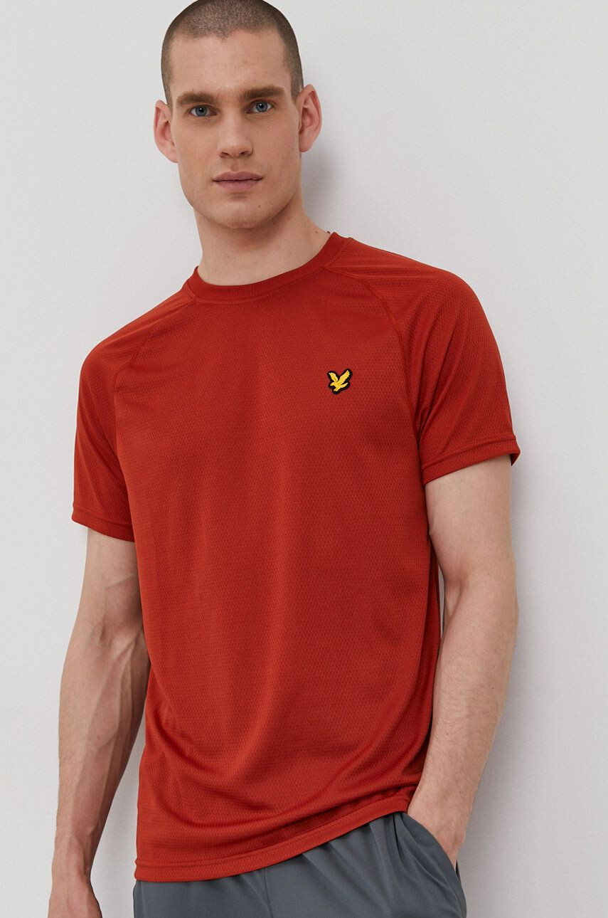 Lyle & Scott t-shirt narancssárga férfi sima - Pepit.hu