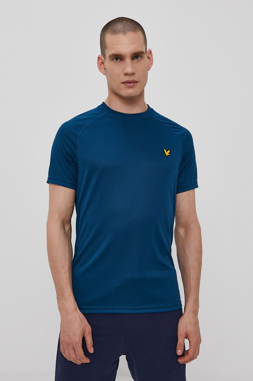 Lyle & Scott t-shirt türkiz férfi sima - Pepit.hu