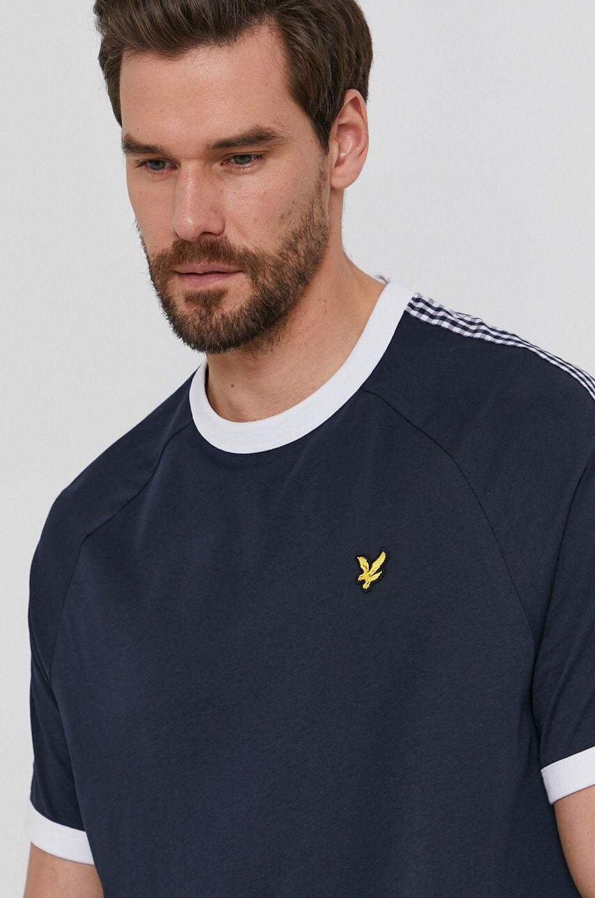 Lyle & Scott t-shirt 3 db sötétkék férfi sima - Pepit.hu