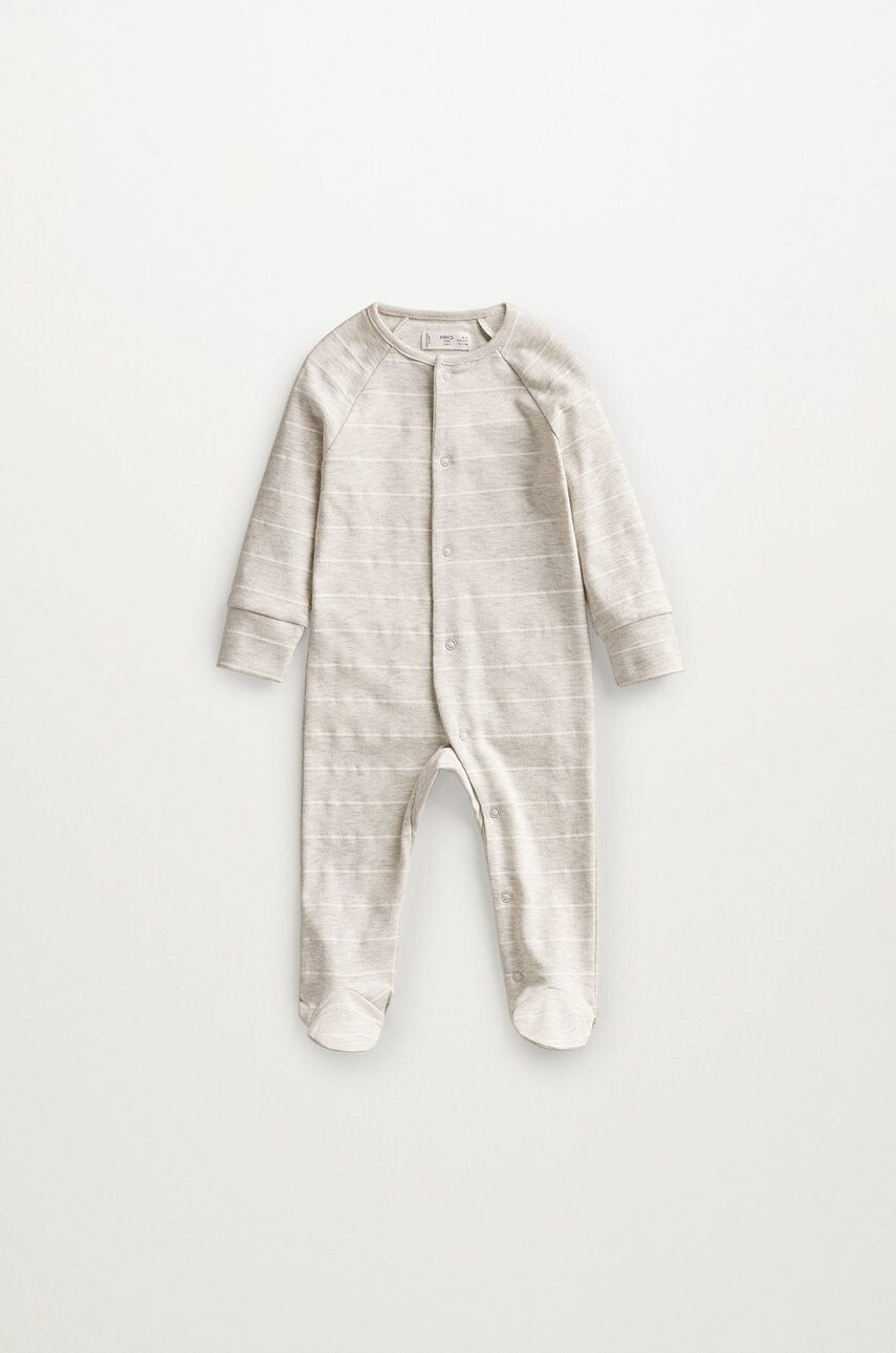 Mango Kids baba ujjatlan rugdalózó Toti 62-92 cm szürke - Pepit.hu