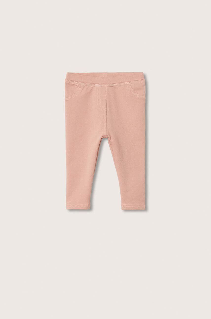 Mango Kids gyerek legging rózsaszín sima - Pepit.hu