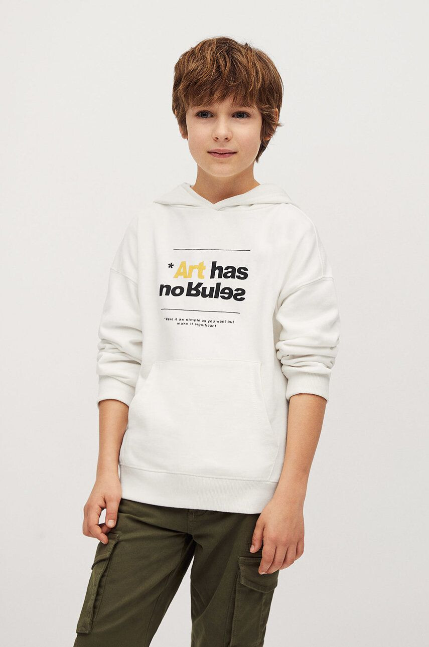 Mango Kids Gyerek melegítőfelső pamutból Creative 116-164 cm - Pepit.hu