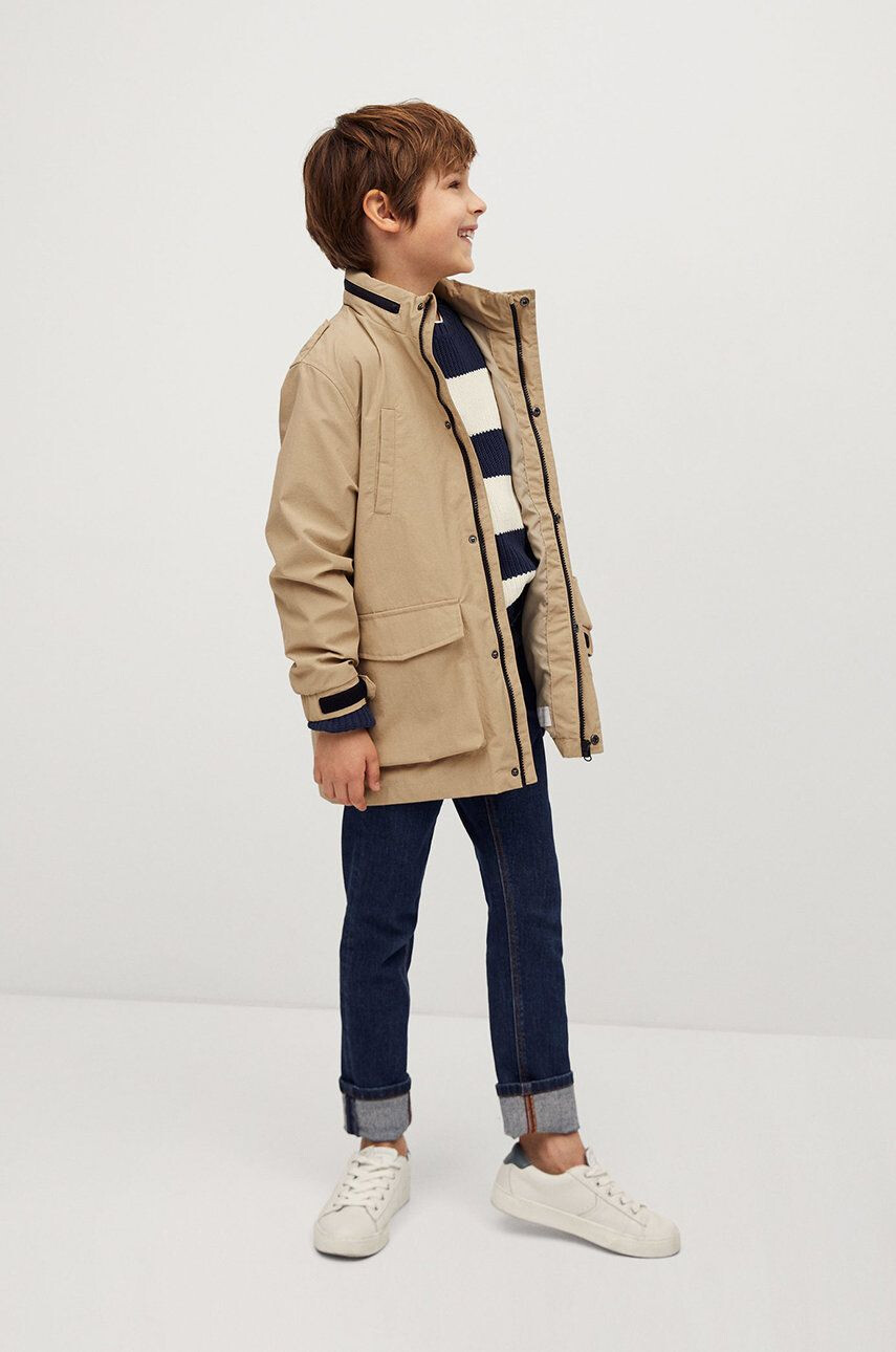 Mango Kids Gyerek parka Utility 110-164 cm - Pepit.hu