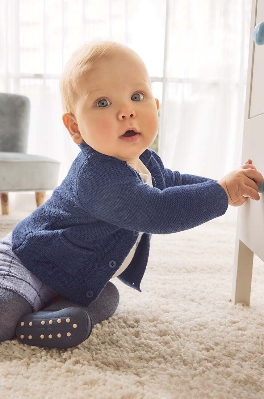 Mayoral Newborn baba kardigán gyapjú keverékből sötétkék - Pepit.hu