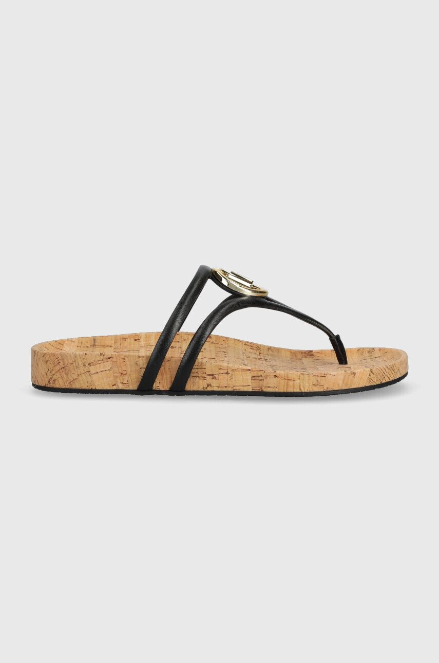 MICHAEL Michael Kors bőr flip-flop Hampton rózsaszín női lapos talpú 40S3HMFS2L - Pepit.hu