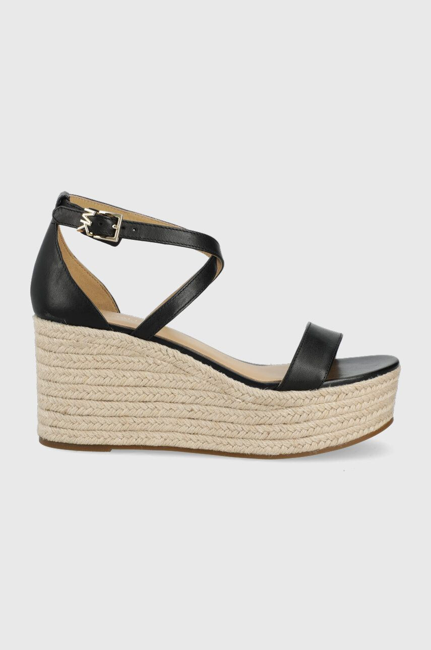 MICHAEL Michael Kors bőr szandál Serena Wedge Espadrille - Pepit.hu