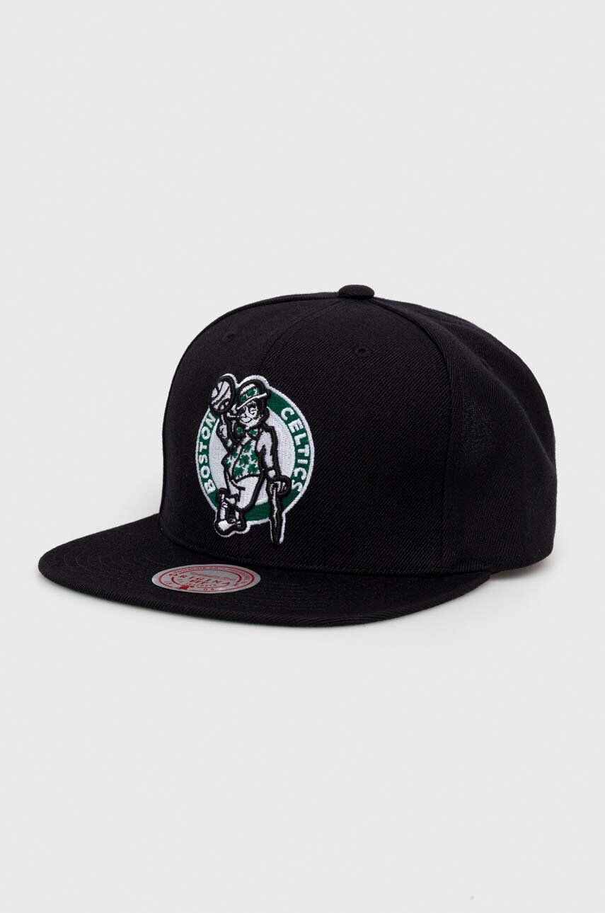 Mitchell&Ness sapka gyapjúkeverékből Boson Celtics fekete nyomott mintás - Pepit.hu