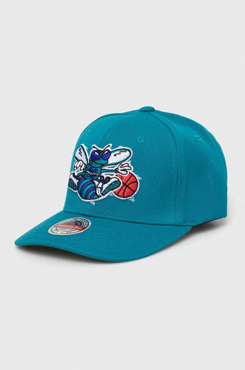 Mitchell&Ness sapka gyapjúkeverékből Charlotte Hornets türkiz nyomott mintás - Pepit.hu