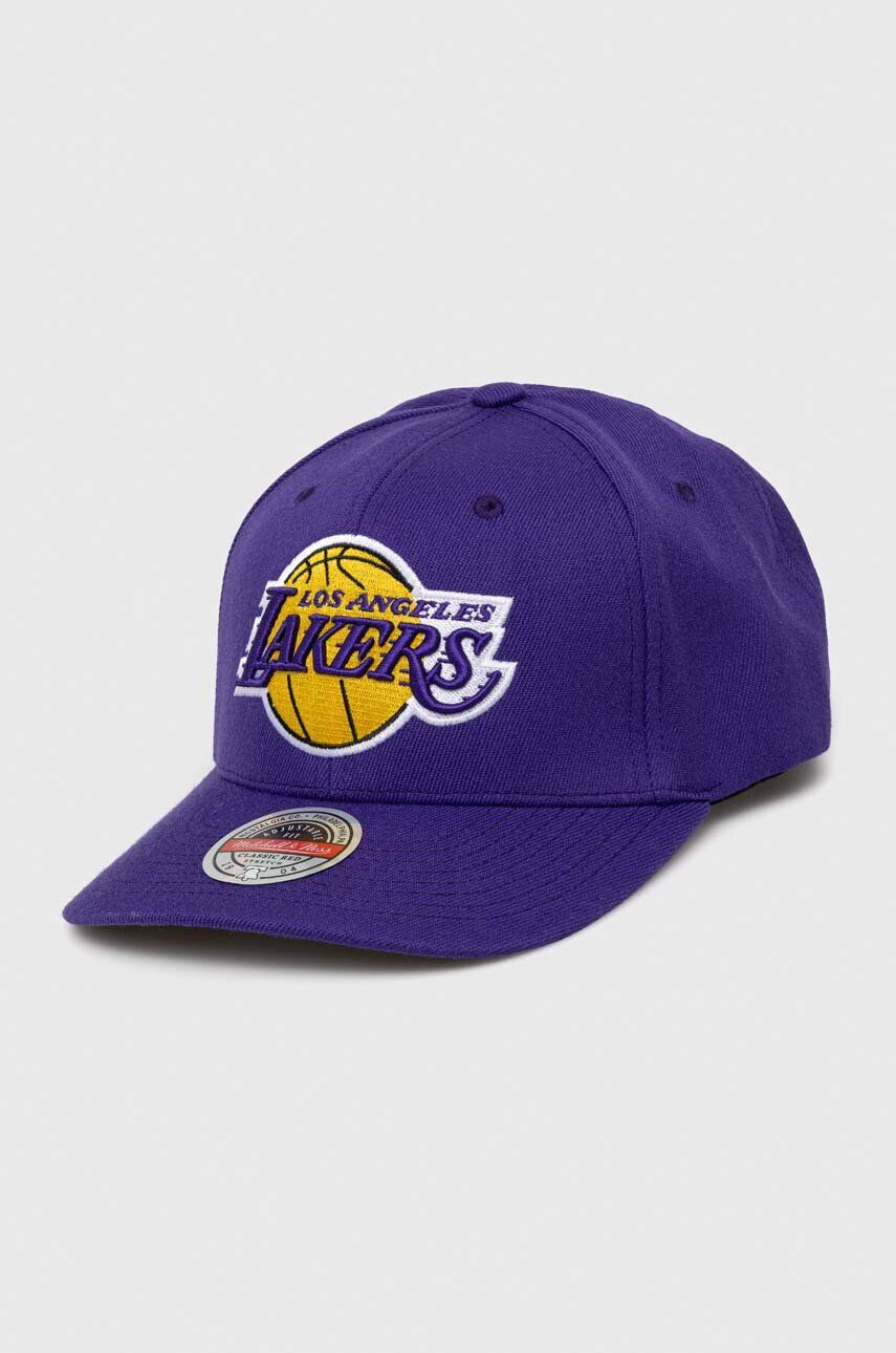 Mitchell&Ness sapka gyapjúkeverékből Los Angeles Lakers lila nyomott mintás - Pepit.hu