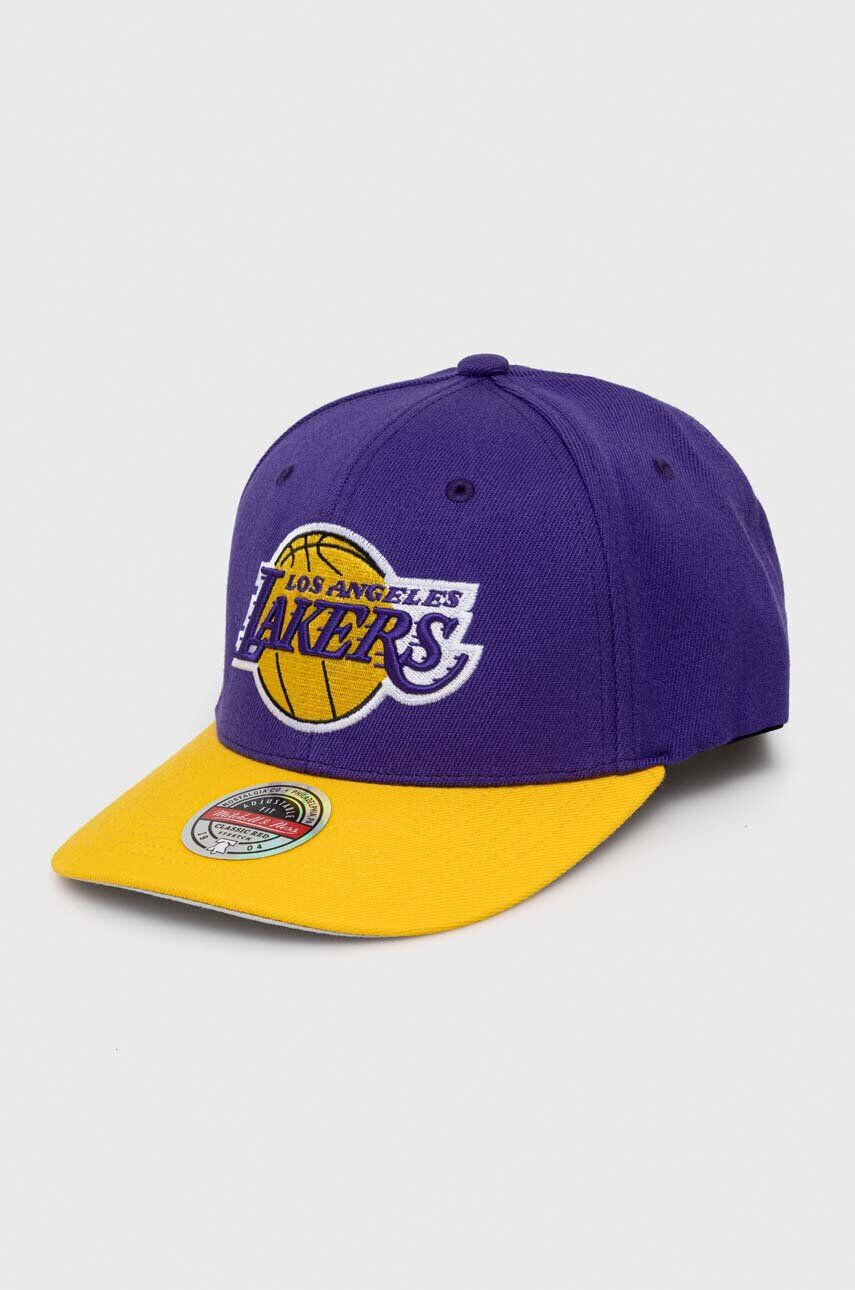 Mitchell&Ness sapka gyapjúkeverékből Los Angeles Lakers lila nyomott mintás - Pepit.hu