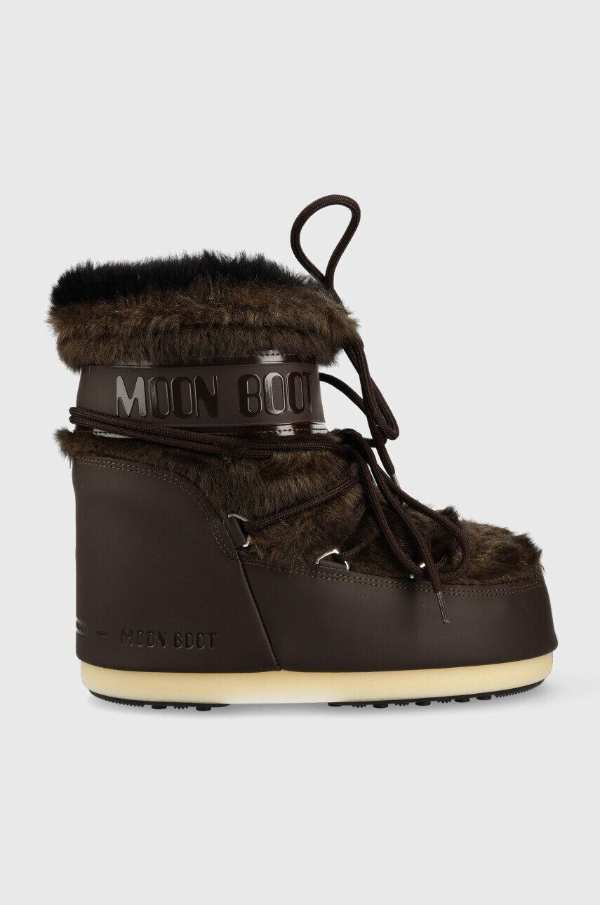 Moon Boot hócipő Icon Low Faux Fur barna - Pepit.hu