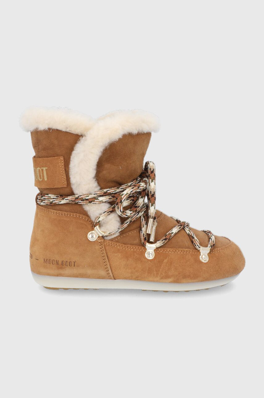 Moon Boot velúr hócipő Side High Shearling - Pepit.hu