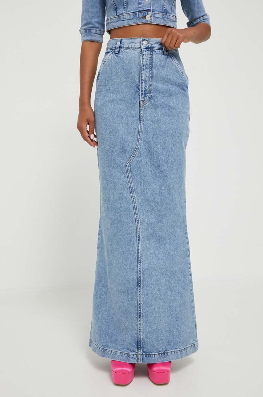 Moschino Jeans farmer szoknya maxi harang alakú - Pepit.hu