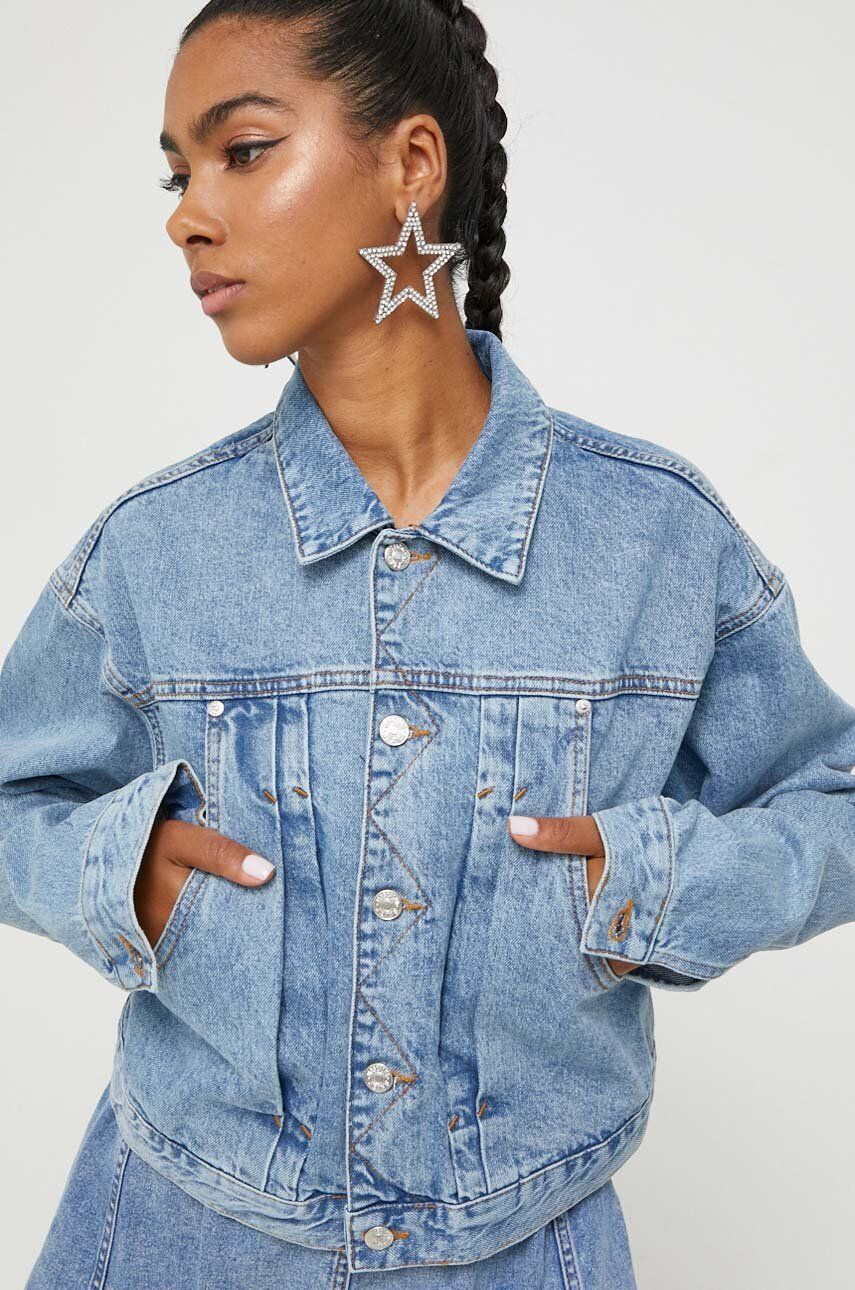 Moschino Jeans farmerdzseki női átmeneti oversize - Pepit.hu