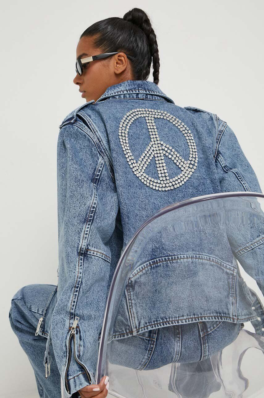 Moschino Jeans farmerdzseki női átmeneti oversize - Pepit.hu