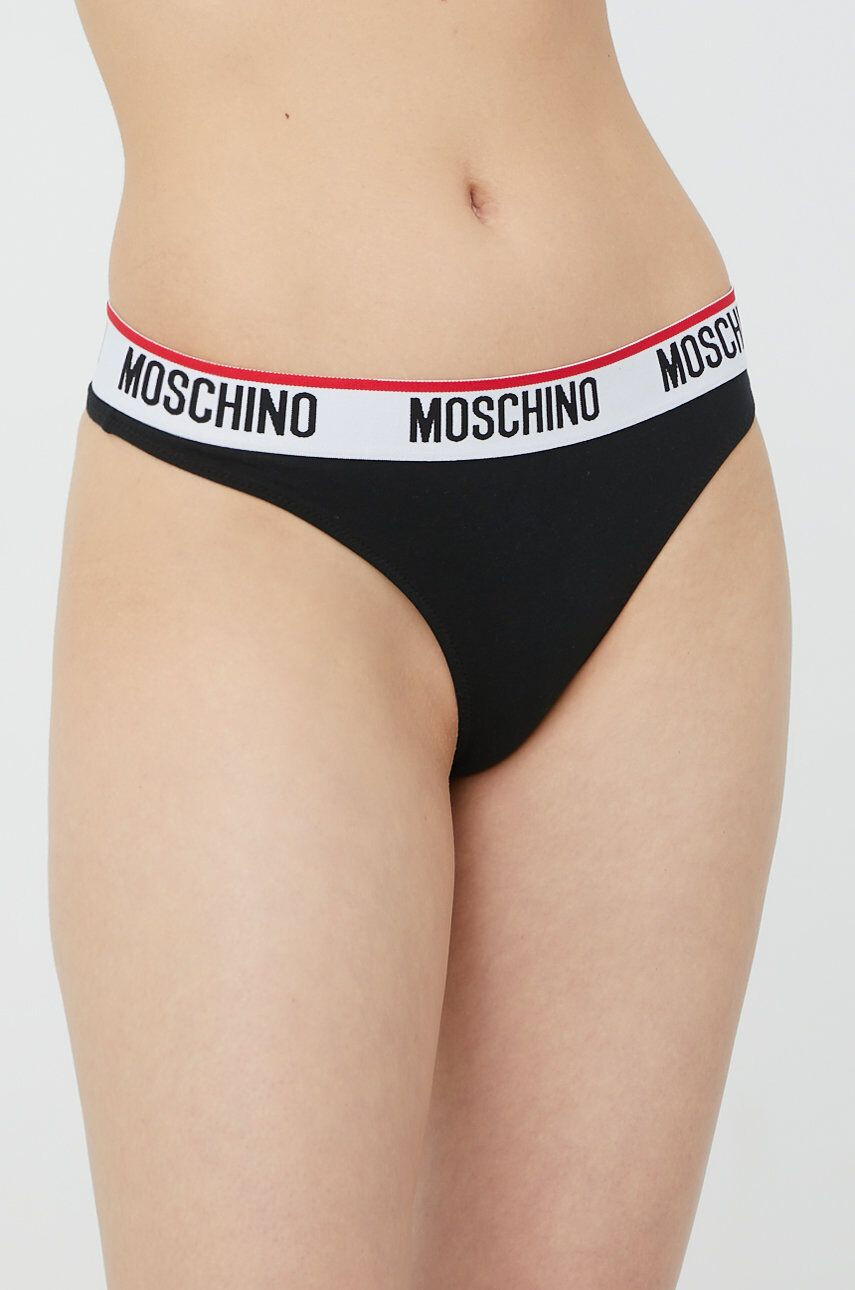 Moschino Underwear tanga fekete - Pepit.hu