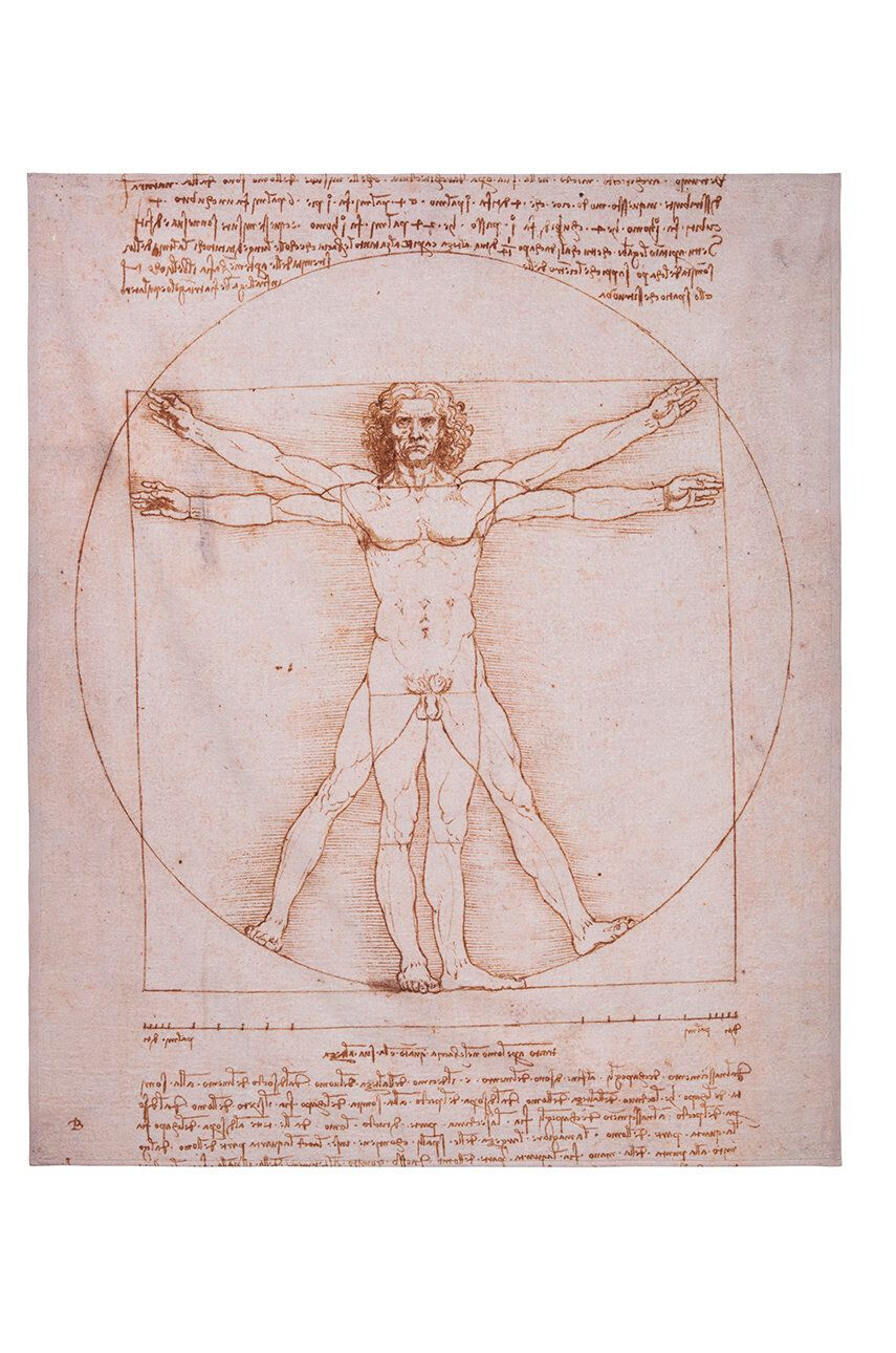 MuseArta törölköző Leonardo da Vinci - The Vitruvian Man - Pepit.hu