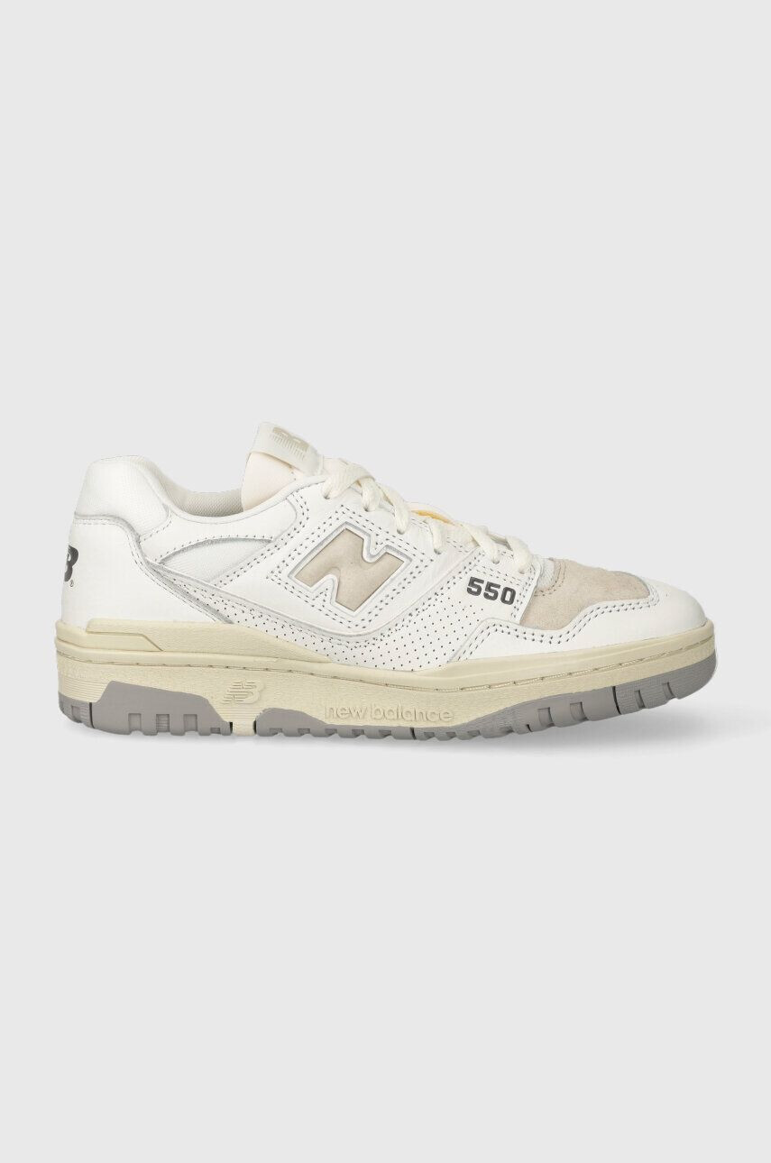 New Balance bőr sportcipő BB550PWG fehér - Pepit.hu