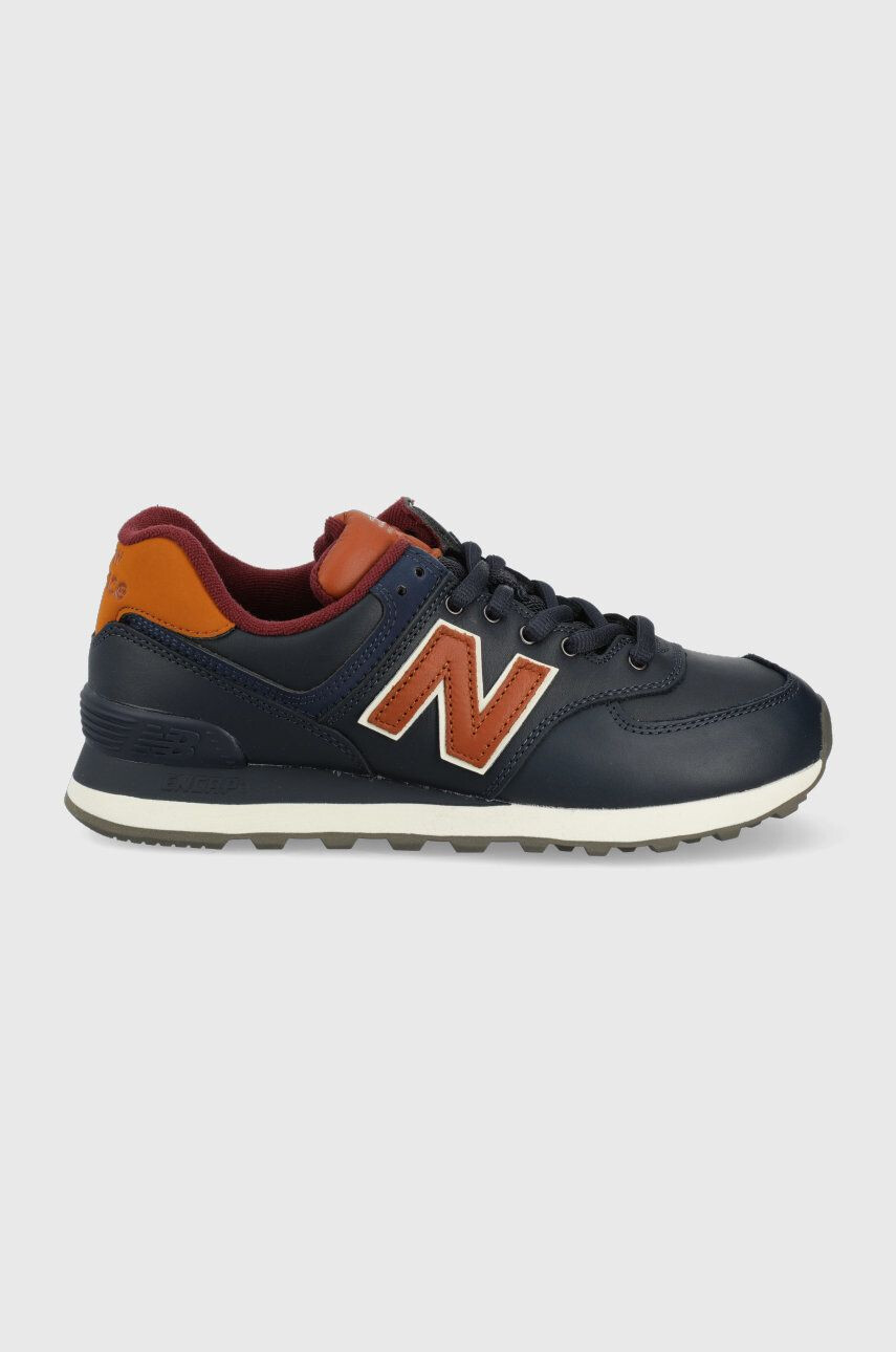 New Balance bőr sportcipő Ml574omc sötétkék - Pepit.hu