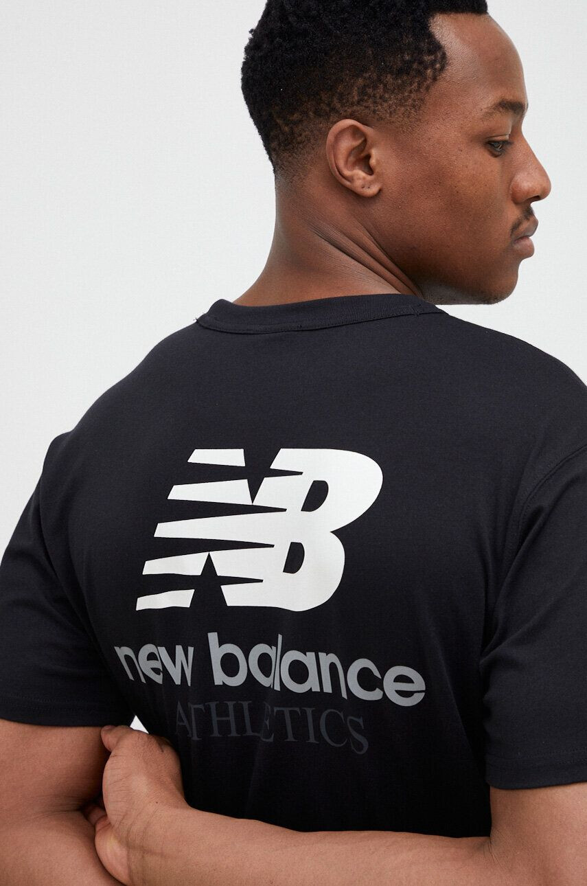 New Balance pamut póló fekete nyomott mintás - Pepit.hu