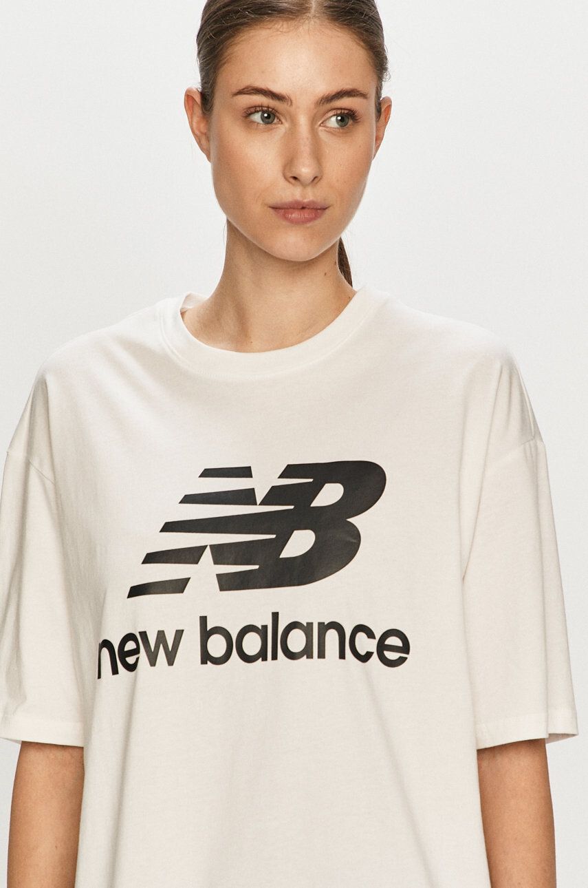 New Balance t-shirt szürke férfi nyomott mintás - Pepit.hu