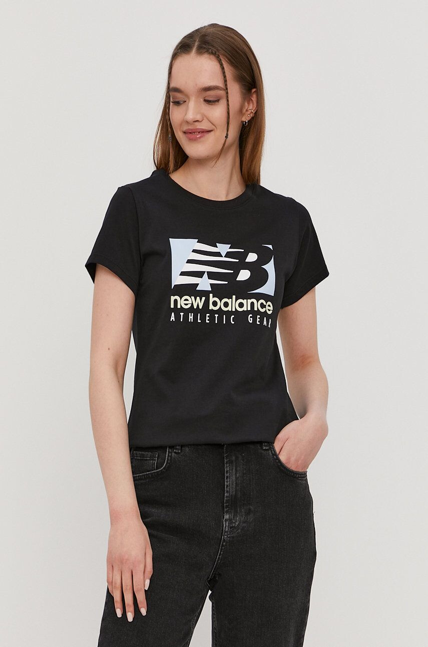 New Balance t-shirt női lila - Pepit.hu