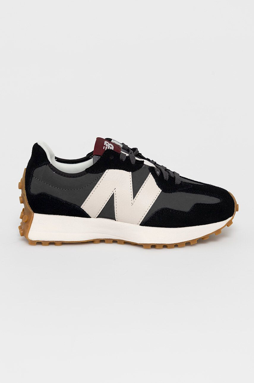 New Balance velúr cipő WS327KC fekete lapos talpú - Pepit.hu