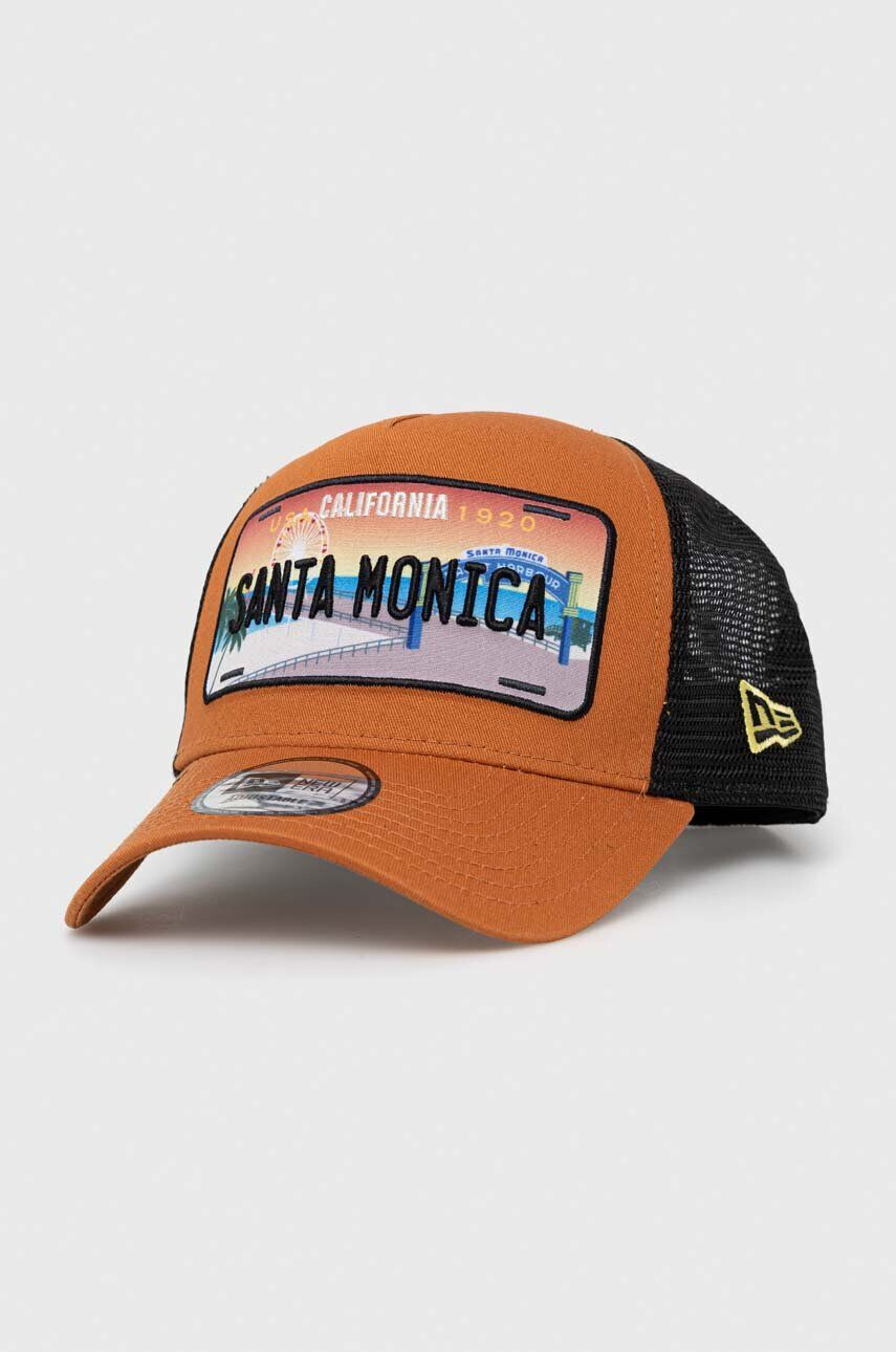 New Era baseball sapka barna nyomott mintás - Pepit.hu