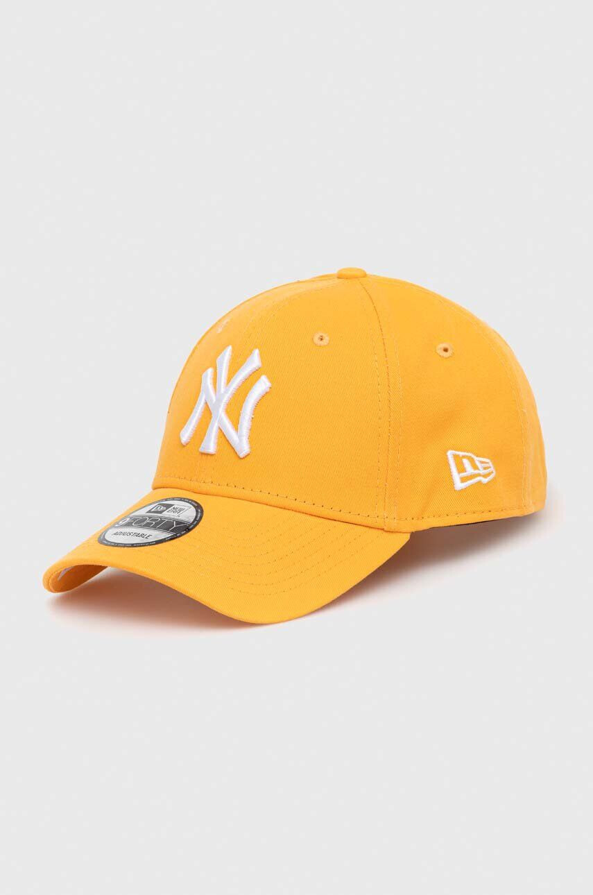 New Era pamut baseball sapka narancssárga nyomott mintás NEW YORK YANKEES - Pepit.hu