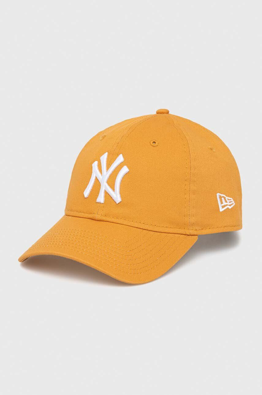 New Era pamut baseball sapka narancssárga nyomott mintás NEW YORK YANKEES - Pepit.hu