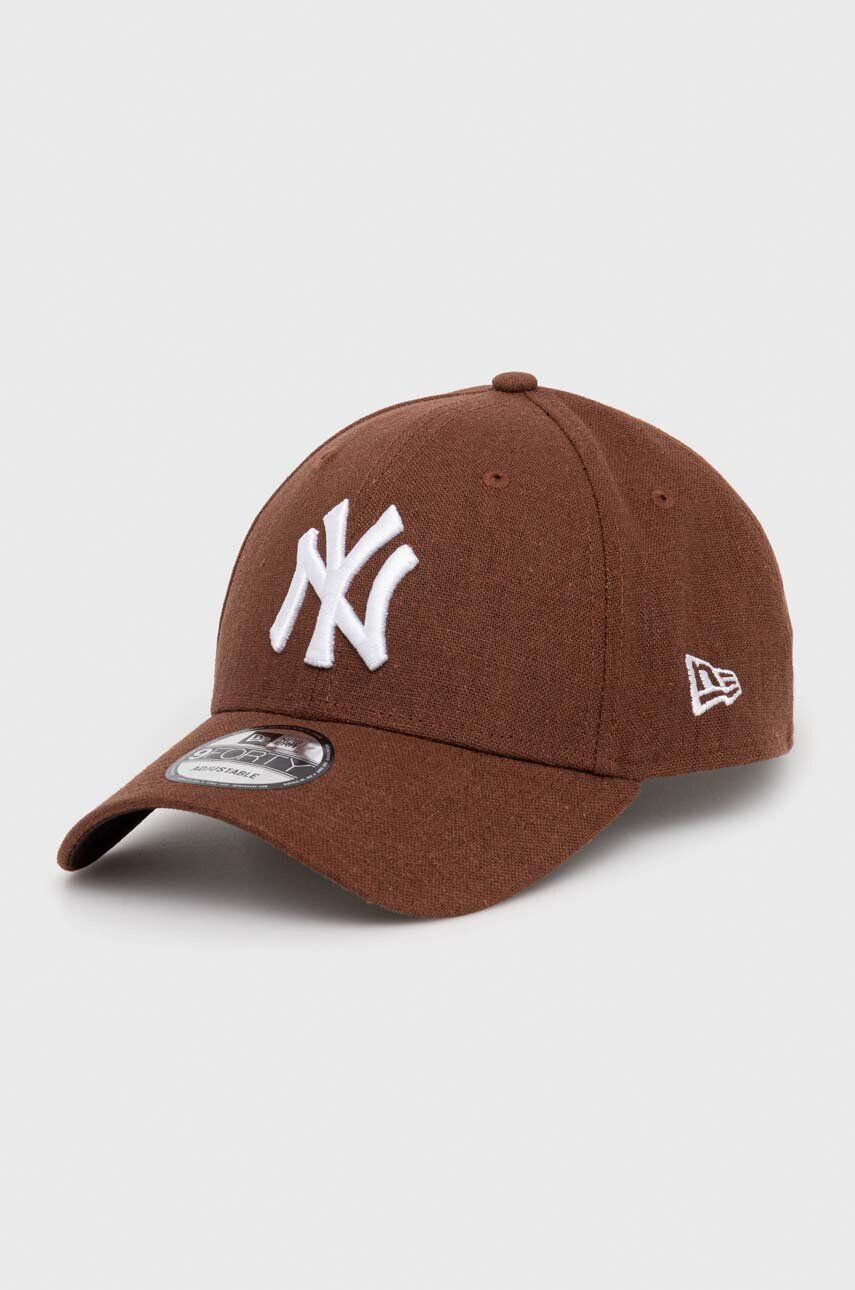 New Era vászonkeverék baseball sapka barna nyomott mintás NEW YORK YANKEES - Pepit.hu