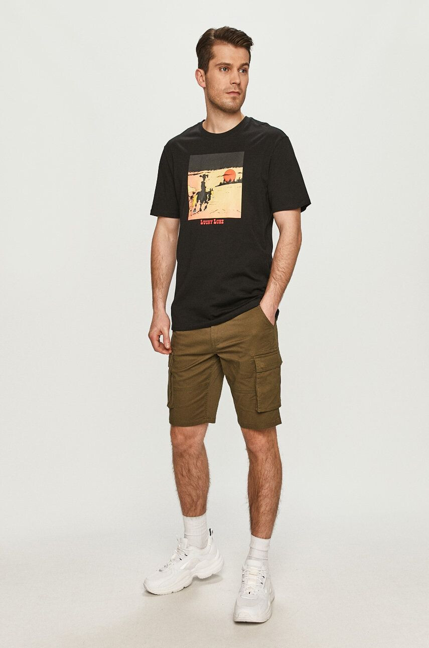 Only & Sons t-shirt fekete - Pepit.hu