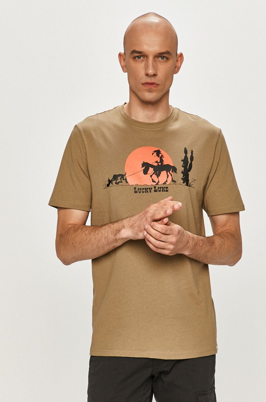 Only & Sons t-shirt zöld - Pepit.hu