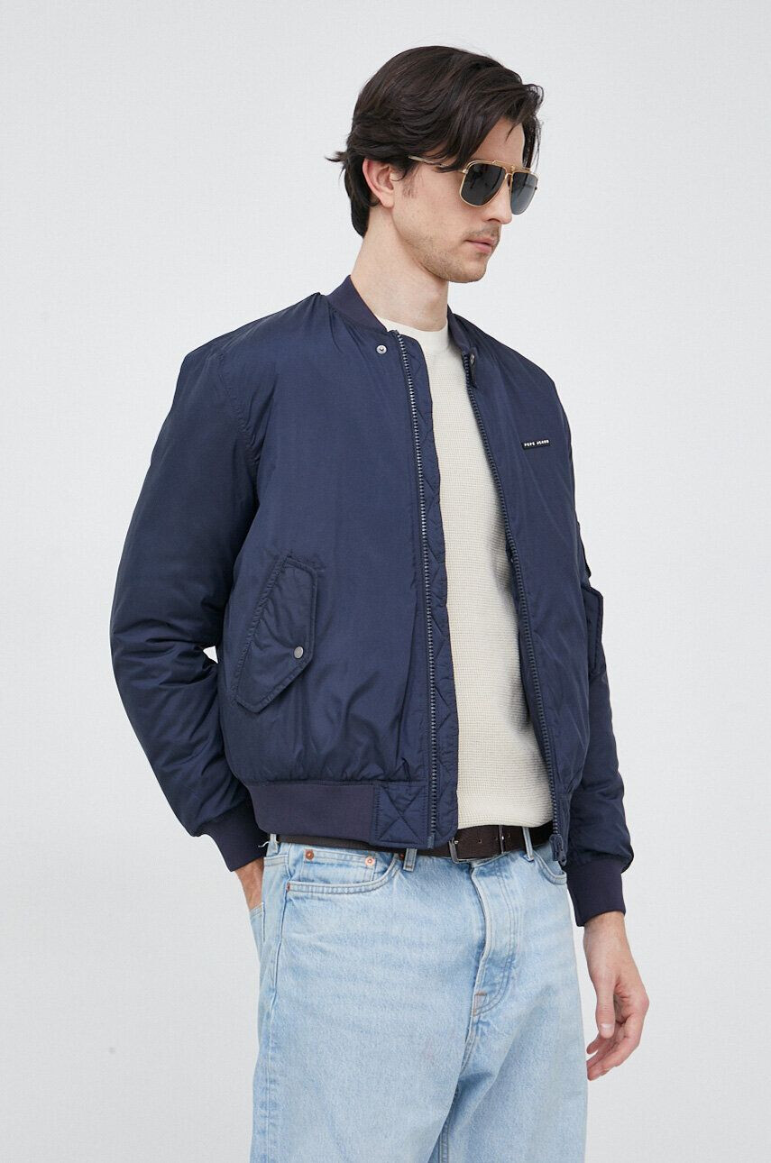 Pepe Jeans bomber dzseki Corey férfi sötétkék átmeneti - Pepit.hu