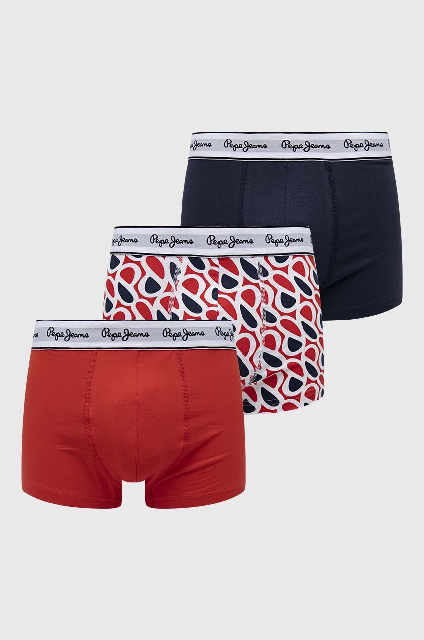 Pepe Jeans boxeralsó 3 db piros férfi - Pepit.hu