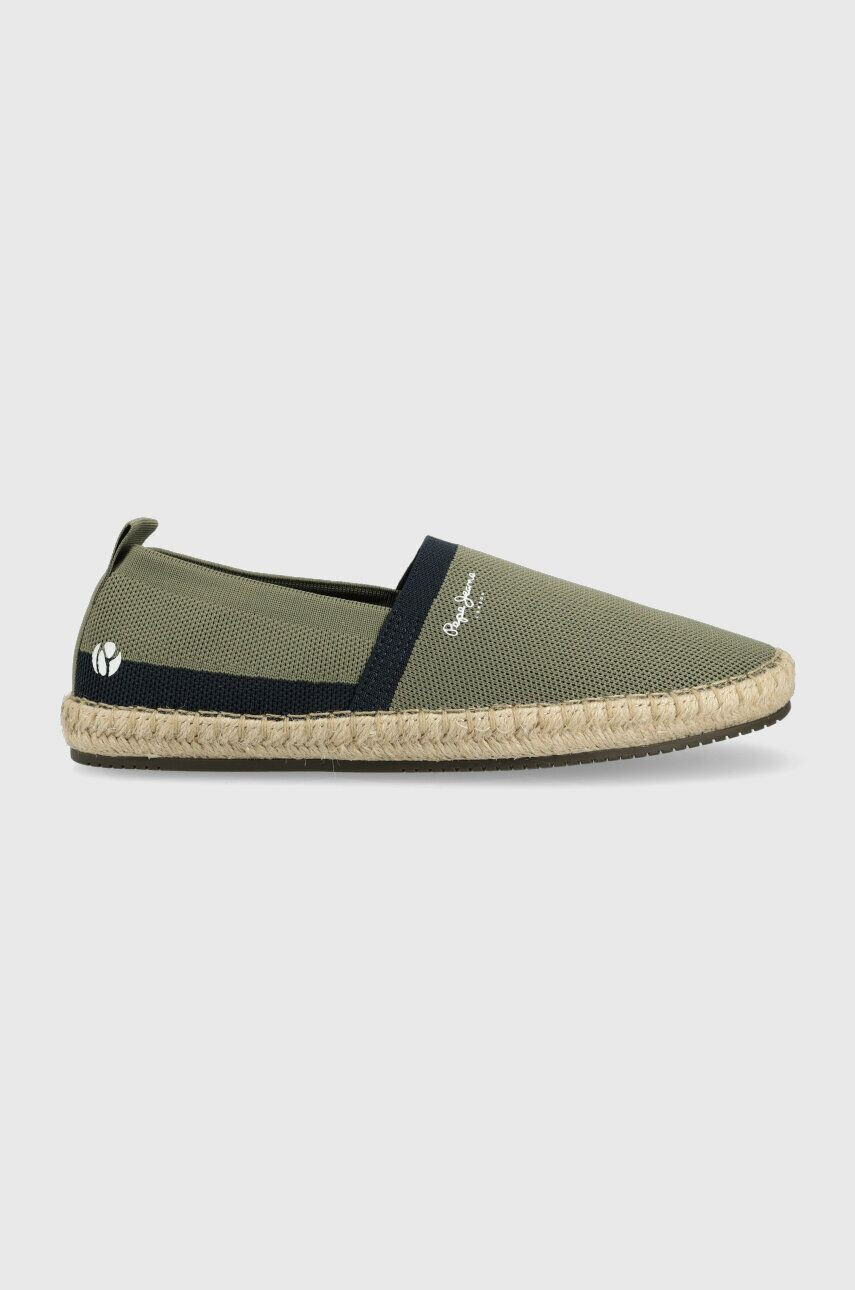 Pepe Jeans espadrilles TOURIST zöld PMS10313 - Pepit.hu