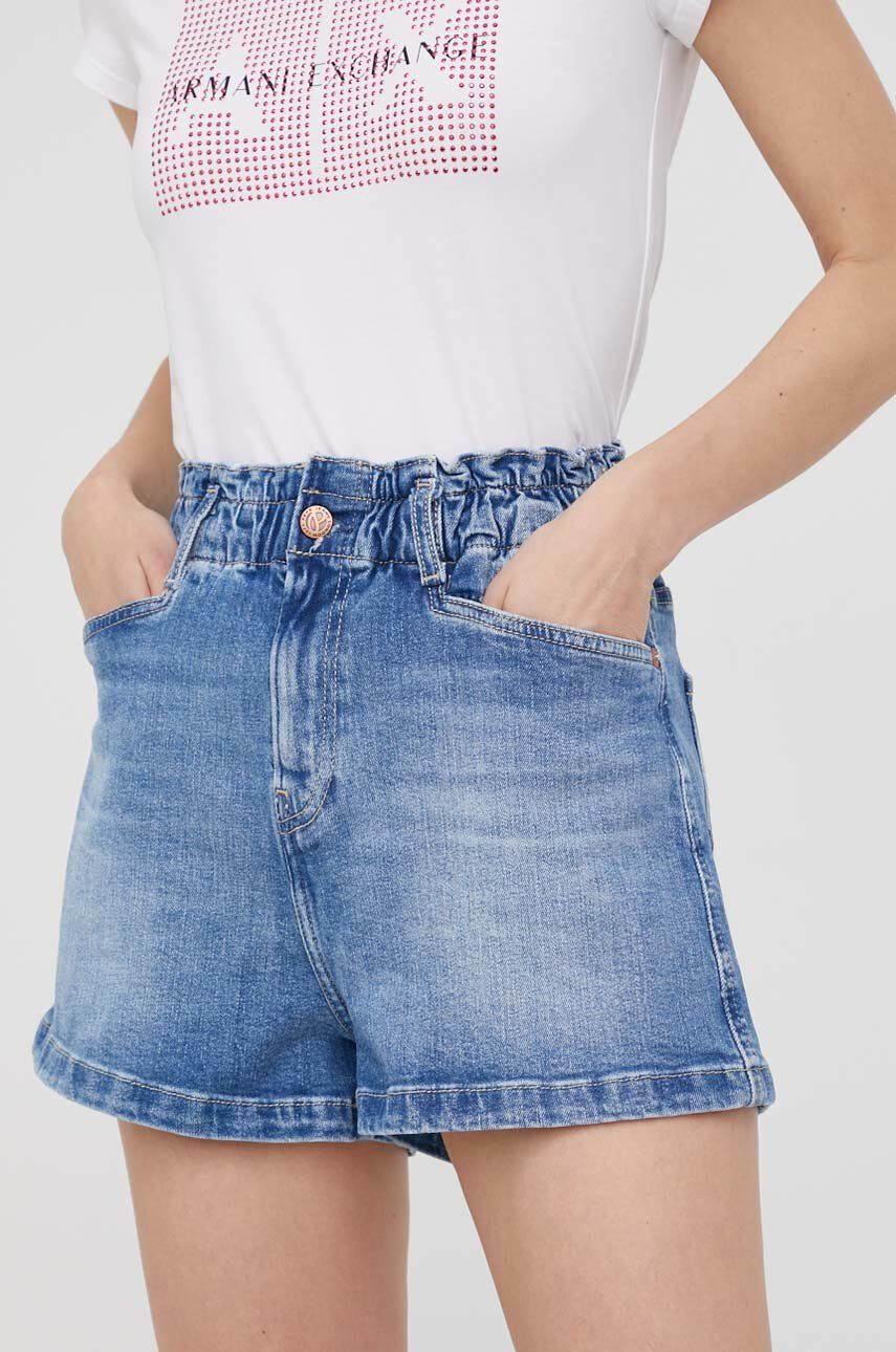 Pepe Jeans farmer rövidnadrág Reese Short női sima magas derekú - Pepit.hu