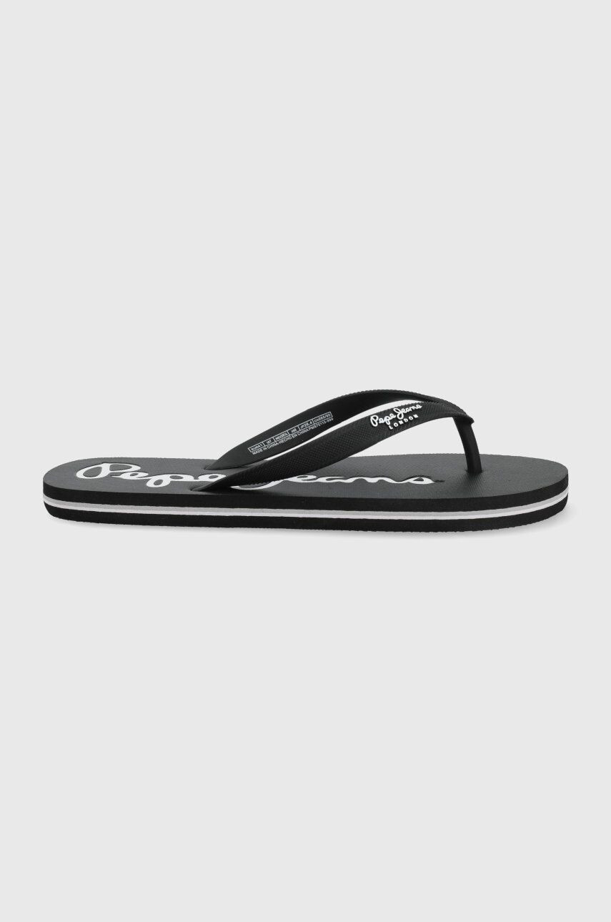 Pepe Jeans flip-flop Bay Beach Brand M fekete férfi - Pepit.hu