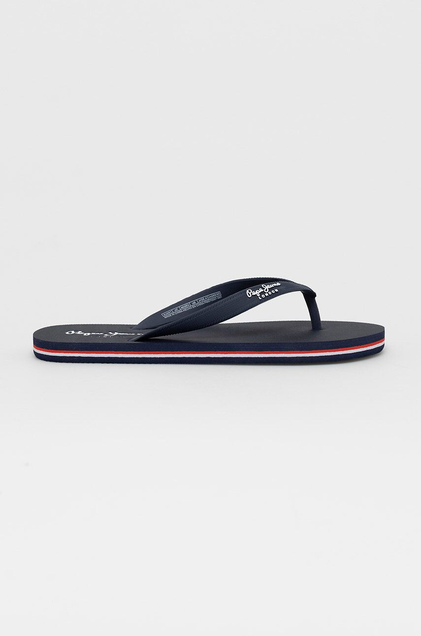 Pepe Jeans flip-flop BAY BEACH CLASSIC fekete női lapos talpú PLS70143 - Pepit.hu