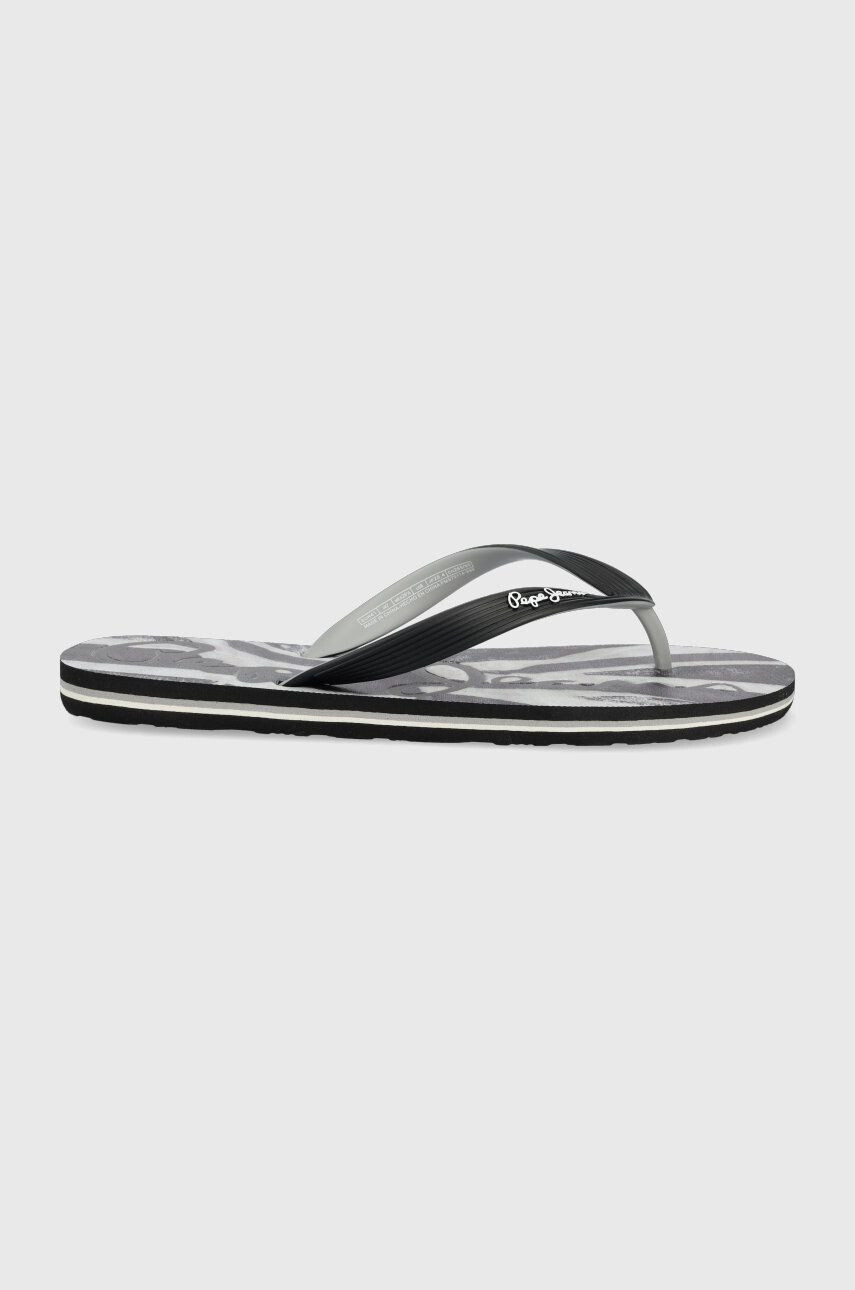 Pepe Jeans flip-flop Hawi Union fekete férfi - Pepit.hu