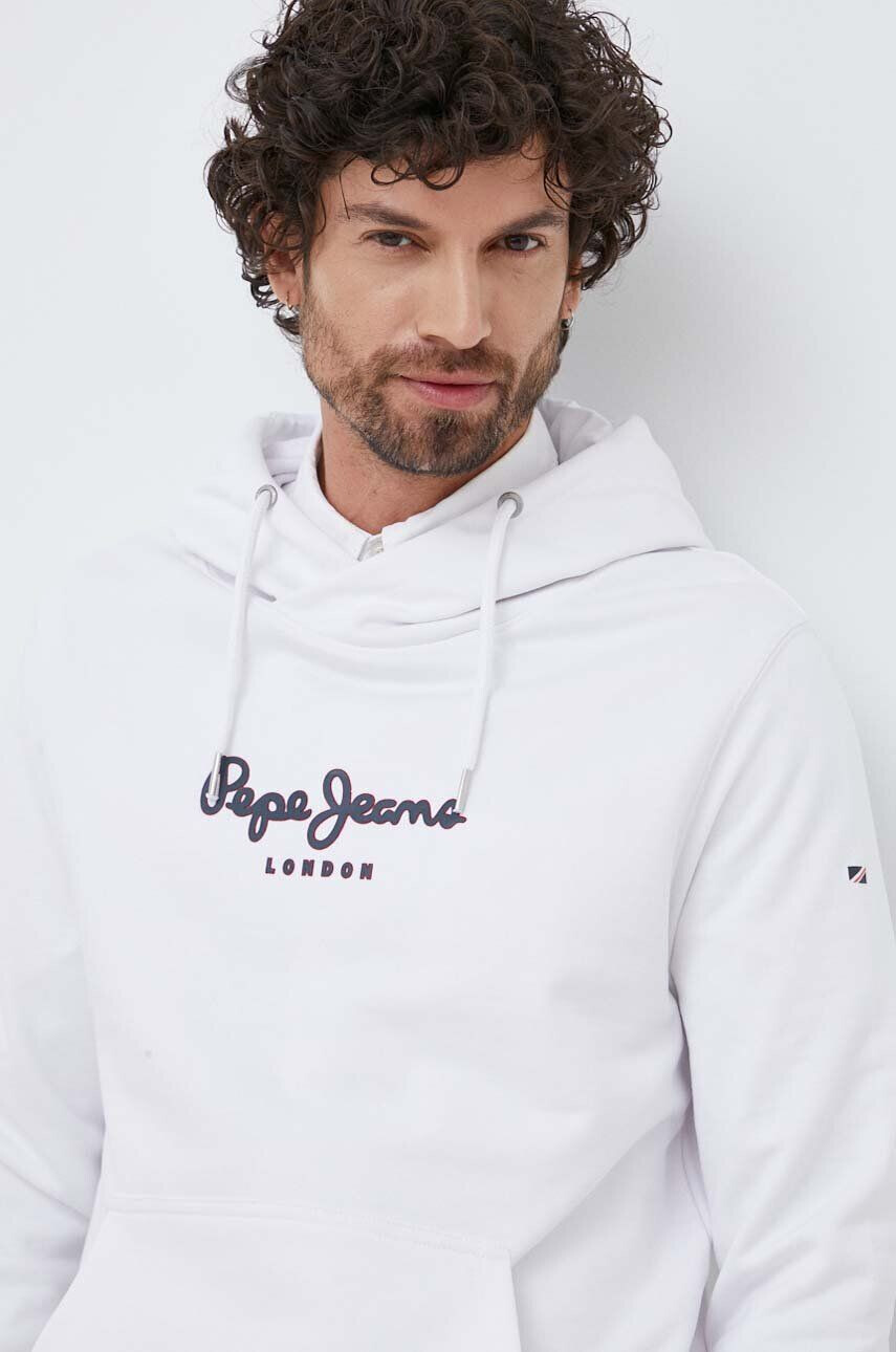 Pepe Jeans pamut melegítőfelső Edward Hoodie piros férfi nyomott mintás kapucnis - Pepit.hu