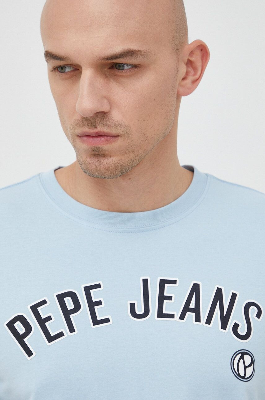 Pepe Jeans pamut póló Alessio nyomott mintás - Pepit.hu