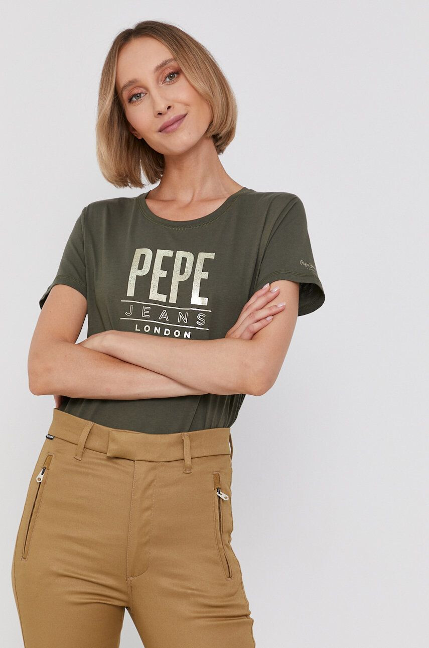 Pepe Jeans pamut póló Blancas - Pepit.hu