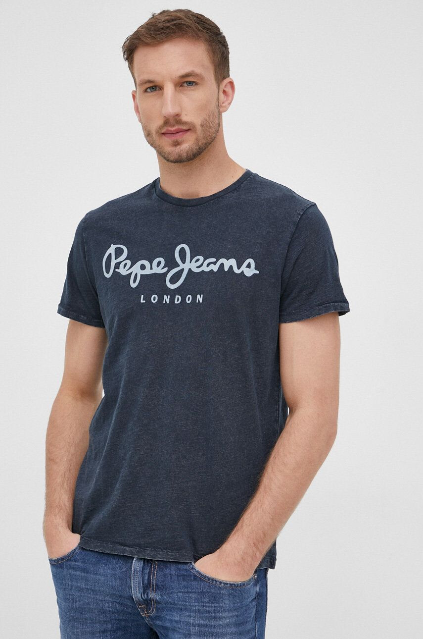 Pepe Jeans pamut póló Essential Denim Tee N - Pepit.hu