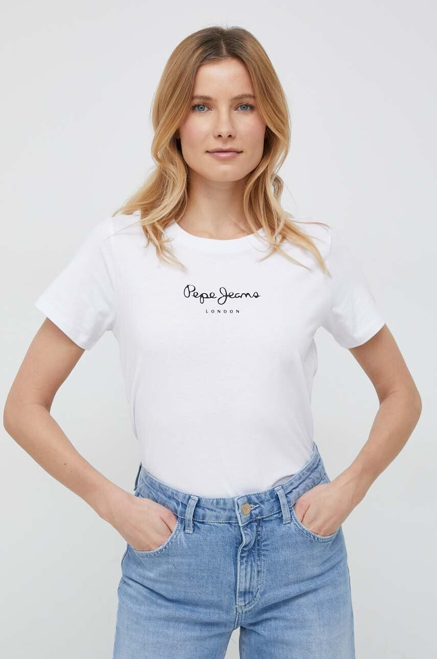 Pepe Jeans pamut póló Wendy fehér - Pepit.hu