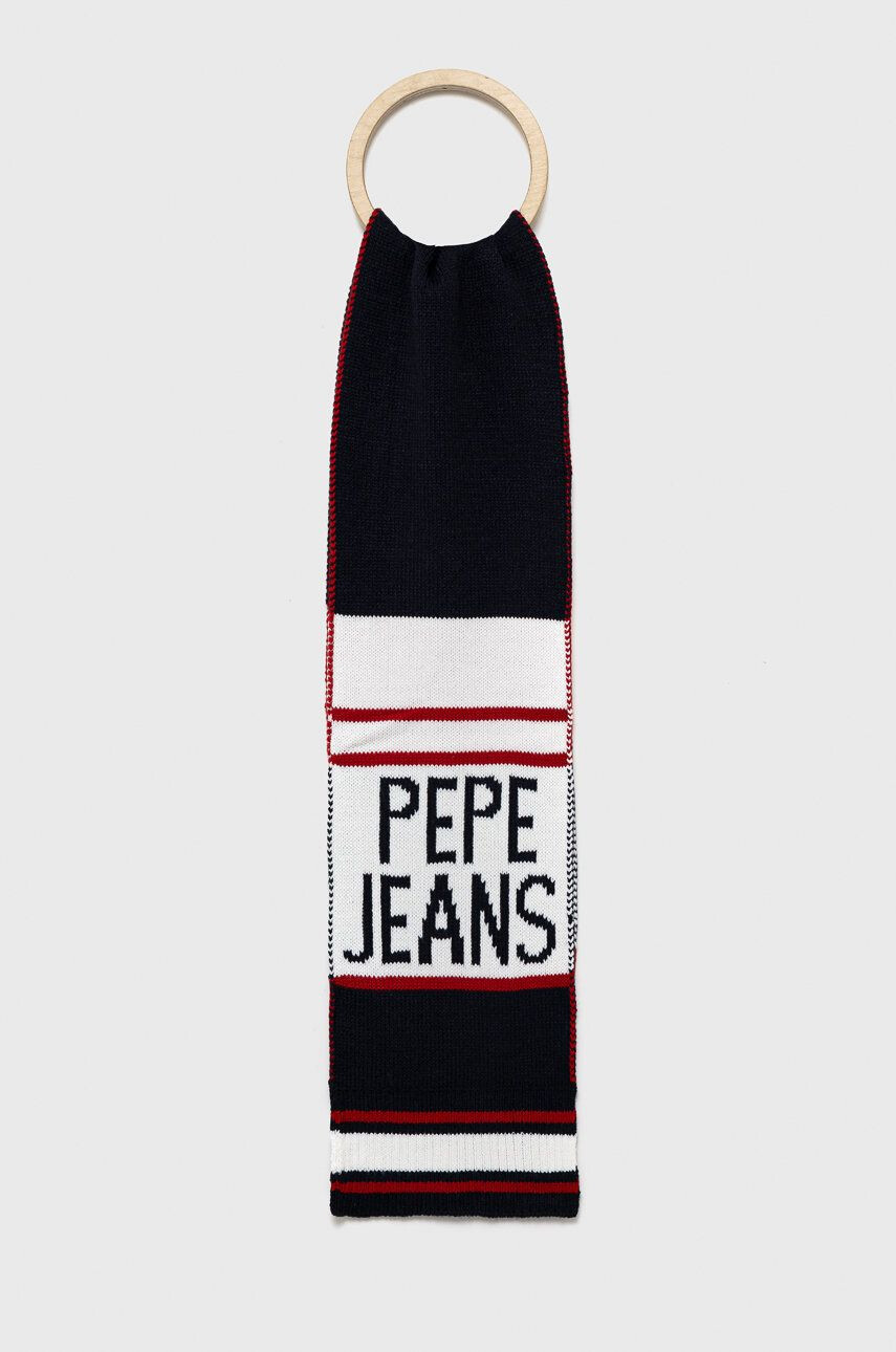 Pepe Jeans sál sötétkék mintás - Pepit.hu