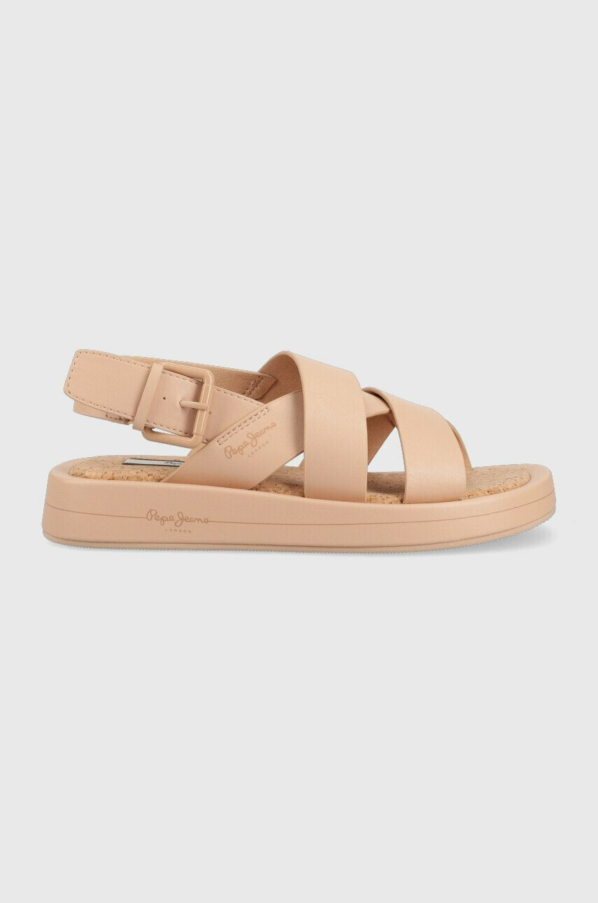 Pepe Jeans szandál SUMMER bézs női platformos PLS90578 - Pepit.hu